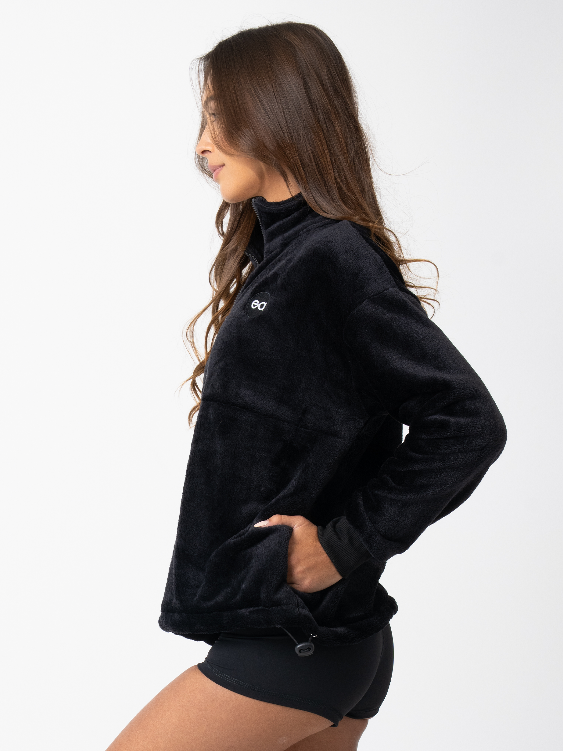 1/4 Zip Teddy Jumper